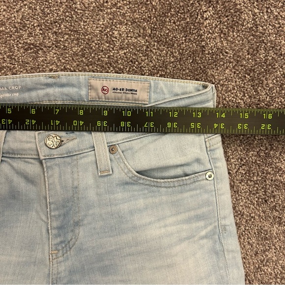 AG Adriano Goldschmied Women's Jeans Size 25 Blue Denim Prima Cigarette Crop EUC - Picture 7 of 16